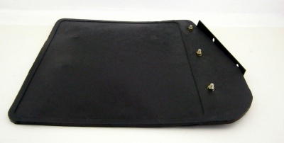 Image of LR032964 (LR055333), a 'MUDFLAP WITH BRACKET LEFT HAND FRONT  DEFENDER' part