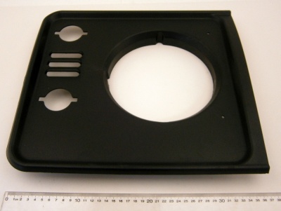 Image of LR051109, a 'HEADLAMP SURROUND - GRAPHITE - RIGHT HAND - DEFENDER 2007 ON' part