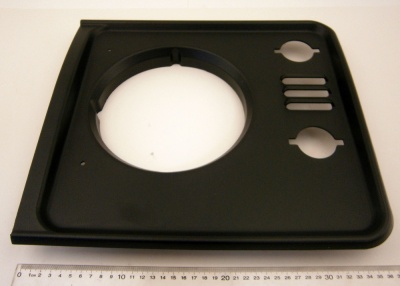 Image of LR051110, a 'HEADLAMP FINISHER LEFT HAND - DEFENDER 2007 ON' part