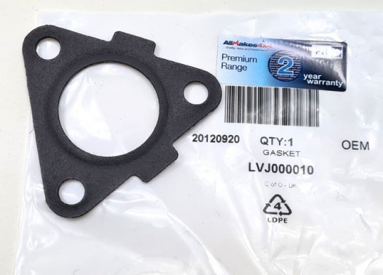 Image of LVJ000010, a 'COOLANT OUTLET GASKET TD5 DEFENDER - DISCOVERY 2' part
