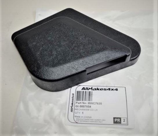 Image of MWC7635, a 'SEAT RECLINE MECHANISM COVER - LEFT HAND SIDE - DEFENDER' part