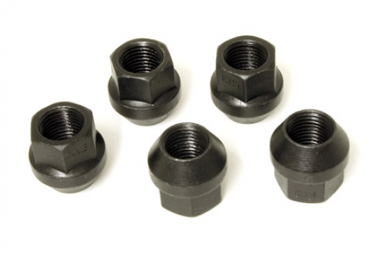 Image of TF152NUTBLACK, a 'REPLACEMENT NUTS X5 FOR THE TF152 MODULAR WHEELS' part