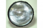HEADLAMP ASSY - BLACK QUARTZ HALOGEN - LEFT HAND DRIVE - LESS FRANCE - DEFENDER - RANGE ROVER CLASSIC