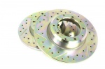 TERRAFIRMA DRILLED AND GROOVED REAR BRAKE DISC DEFENDER 