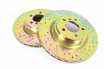 TERRAFIRMA DRILLED AND GROOVED FRONT BRAKE DISC RANGE ROVER L322