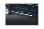 PAIR OF STAINLESS STEEL SIDE STEPS INCLUDING MUDFLAPS - DISCOVERY 2