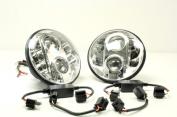 PAIR OF E MARKED DOT APPROVED LED HEADLIGHTS - RIGHT HAND DRIVE DEFENDER