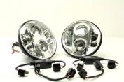 PAIR OF E MARKED DOT APPROVED LED HEADLIGHTS - LEFT HAND DRIVE DEFENDER