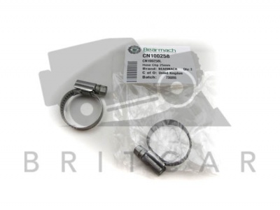 Image of CN100258L, a 'HEATER PIPES HOSE CLIP - 25MM - DEFENDER 1987-2006' part