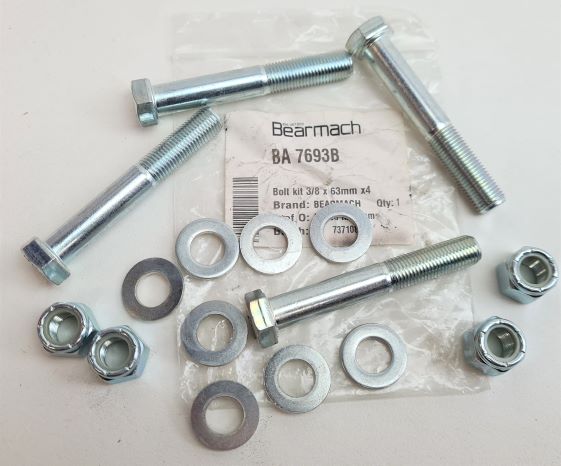 BOLT KIT 3/8 X 63MM X 4