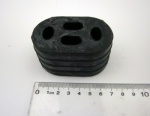 EXHAUST RUBBER MOUNT  4-HOLE - DEFENDER - DISCOVERY 1 + 2 - RANGE ROVER CLASSIC + P38