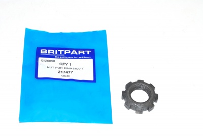 Image of 217477, a 'REAR MAINSHAFT SPECIAL NUT - SERIES 1 AND 111' part