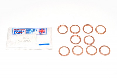 Image of 243960, a 'COPPER SEALING WASHER' part