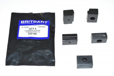 Image of 332146, a 'RUBBER BUFFER REAR TAILBOARD - SERIES 11 - 111 - DEFENDER' part