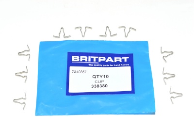 Image of 338380, a 'BONNET CANVAS STRIP CLIPS SERIES 11 - 111' part