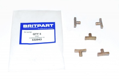 Image of 532943, a 'SELECTOR SLIPPER 5TH SPEED + OVERDRIVE' part