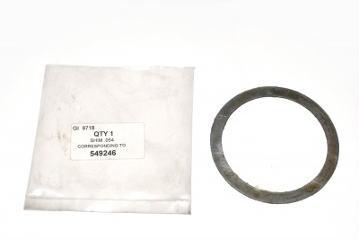 Image of 549246, a 'SHIM  0.054 DIFF FINAL DRIVE PINION' part