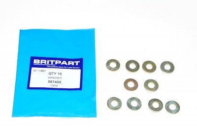 Image of 587405, a 'WASHER' part