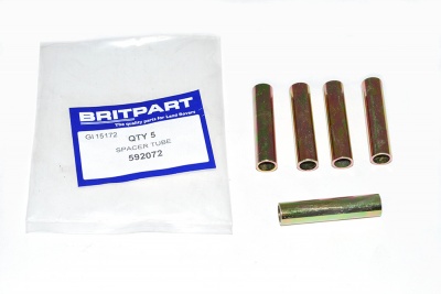 Image of 592072, a 'SPACER EXHAUST MOUNT DEFENDER' part