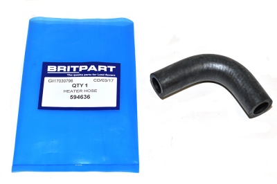 Image of 594636, a 'HEATER HOSE TO BLOCK - LEFT HAND DRIVE - SERIES 111' part