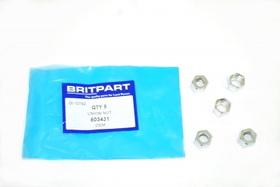 Image of 603431, a 'NUT FUEL PIPE TO SENDER - DEFENDER - RANGE ROVEWR CLASSIC' part