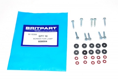 Image of 608004, a 'LENS SCREW FLASHER STOP/TAIL SIDE SERIES 111 - DEFENDER' part