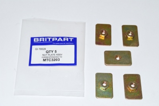 Image of AHR710280, a 'SEAT BRACKET NUT PLATE - DEFENDER' part