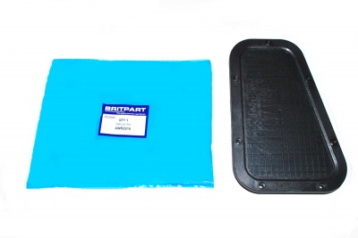 Image of AWR2216, a 'PLATE BLANKING AIR VENT RIGHT HAND DRIVE - DEFENDER' part