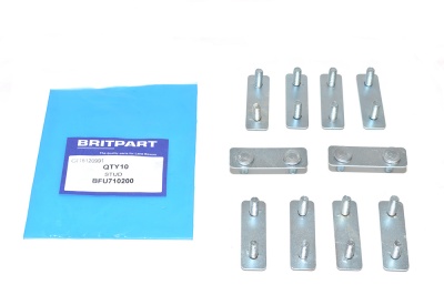 Image of BFU710200, a 'STUD PLATE - REAR END - CHECK STRAP - DEFENDER' part