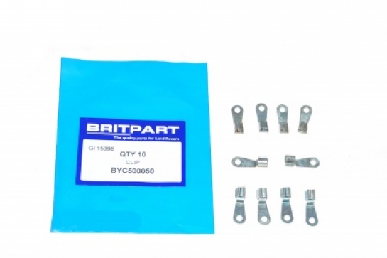 Image of BYC500050, a 'CLIP LINKAGE DOOR LATCH - DEFENDER' part