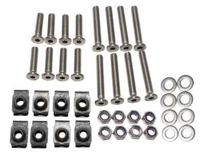 Image of DA1132, a 'STAINLESS FRONT DOOR BOLT KIT - DEFENDER' part
