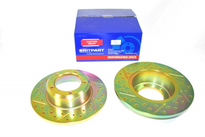 Image of DA4600, a 'BRAKE DISC SET SLOT-DRILLED FRC7329-FRC3846' part