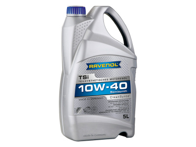 Image of DA6369, a '5 LITRES 10W40 SEMI SYNTHETIC ENGINE OIL - RAVENOL ' part