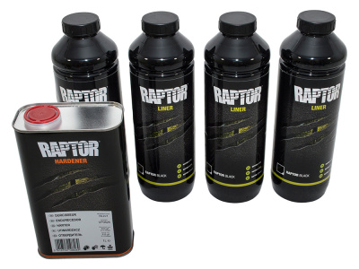 Image of DA6382, a 'BLACK FINISH RAPTOR 4 LITRE KIT ' part