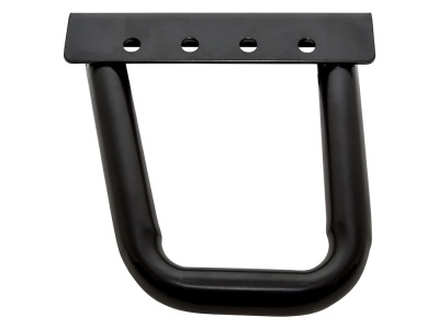 Image of DQN500040, a 'BUMPER REAR BLACK RIGHT HAND HI-CAP - DEFENDER' part