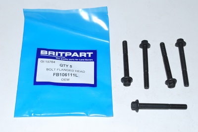 Image of FB106111L, a 'BOLT M6 X 55MM FLANGED HEAD' part