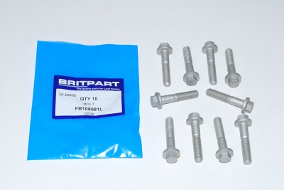 Image of FB108081L, a 'BOLT M8 X 40MM 1ST 25MM THREADED FLANGED HEAD' part