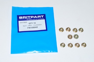 Image of FN105042, a 'NUT M5 FLANGED PLAIN' part