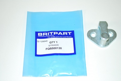 Image of FQB500130, a 'FRONT DOOR LOCK LATCH STRIKER - DEFENDER ' part