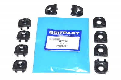 Image of FRC3327, a 'CLUTCH LEVER TO PUSHROD CLIP DEFENDER - DISCOVERY 1' part