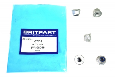 Image of FY108046, a 'NUT M8 NYLOC FLANGED MULTIPLE APPLICATIONS' part