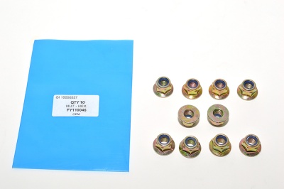 Image of FY110046, a 'NUT M10 FLANGED LOCKING - MULTIPLE APPLICATIONS' part