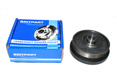 Image of LHG100580, a 'DAMPER CRANKSHAFT TD5 ENGINE - DEFENDER - DISCOVERY 2' part