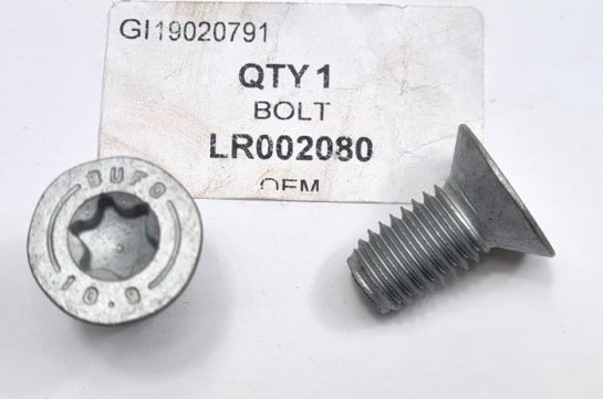 Image of LR002080, a 'BOLT M10 X 20MM TORX FREELANDER 2 - EVOQUE' part