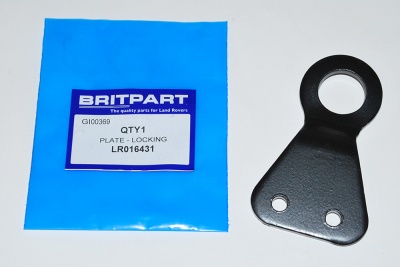 Image of LR016431, a 'TAILGATE LOCKING PLATE SERIES 11-111 - DEFENDER' part