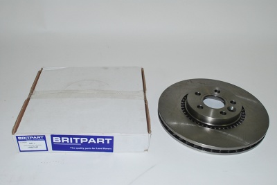 Image of LR027107, a 'BRAKE ROTOR VENTED FRONT FL2' part