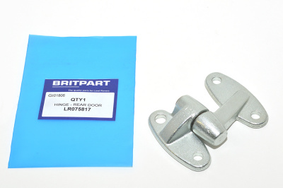 Image of LR075817, a 'REAR END DOOR HINGE - MIDDLE - DEFENDER 2007 ON' part