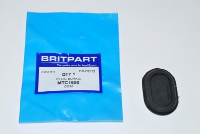 Image of MTC1650, a 'BULKHEAD BLANKING PLUG OVAL DEFENDER' part