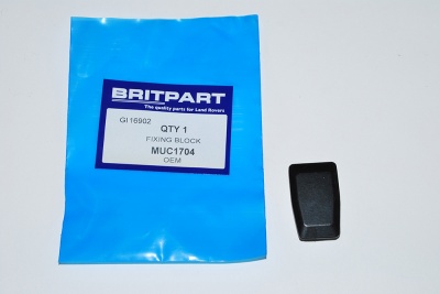 Image of MUC1704, a 'BLOCK - SLIDING WINDOW CATCH DEFENDER UP TO VIN 1A' part