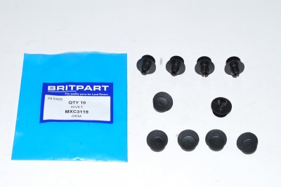 Image of MXC3119, a 'PLASTIC TRIM RIVET - RANGE ROVER CLASSIC - DISCOVERY 2' part